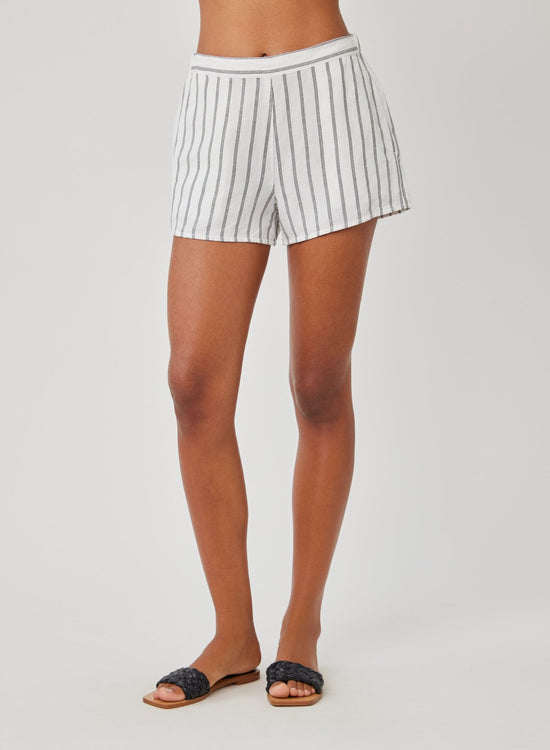 Bella Dahl Clean Front Short - Makana Beach Stripe View 2