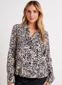 Bella DahlClean Shirt - Abstract Bloom PrintTops