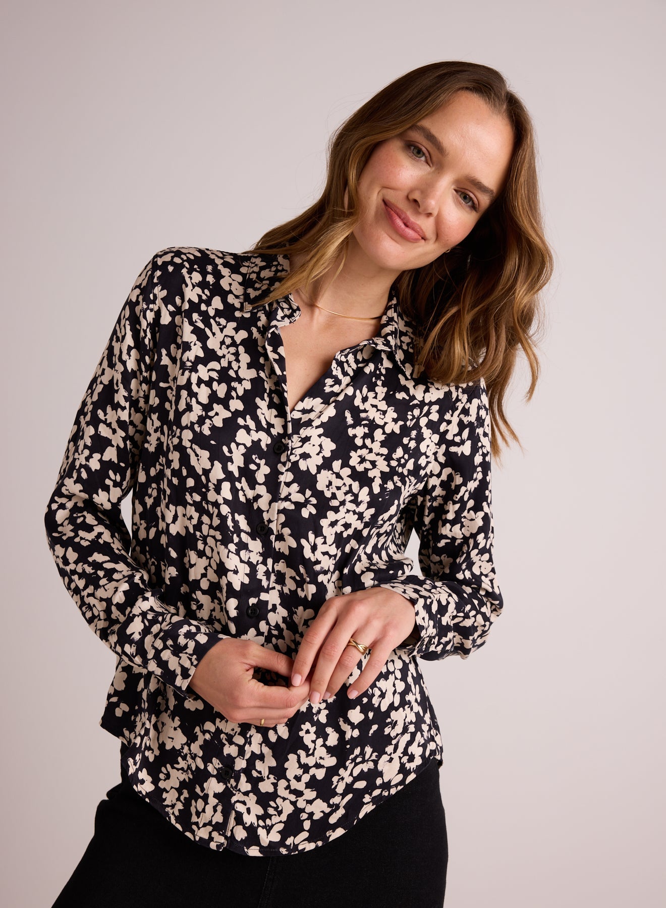 Bella DahlClean Shirt - Ditsy Floral PrintTops