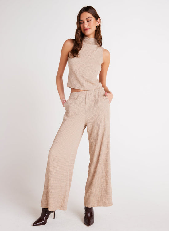 Bella DahlClean Wide Leg Pant - Light OakBottoms