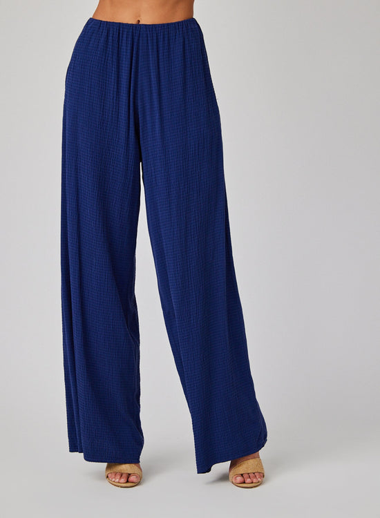 Bella DahlClean Wide Leg Pant - Navy CoastBottoms