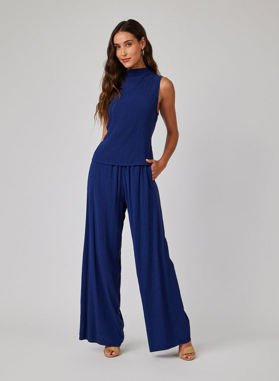 Bella DahlClean Wide Leg Pant - Navy CoastBottoms