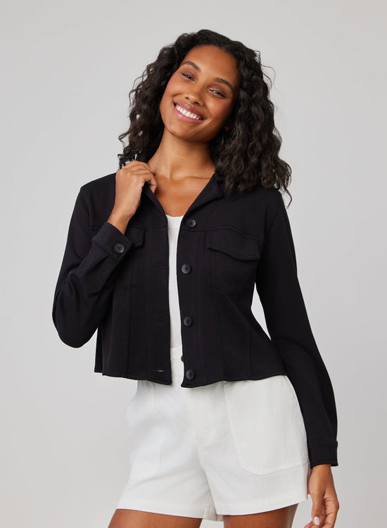 Bella DahlCoco Cropped Jacket - BlackCoats & Jackets