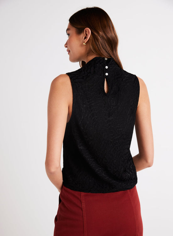 Bella DahlCowl Neck Bias Top - BlackTops