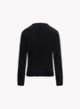 Bella DahlCrew Neck Chenille Sweater - BlackSweaters