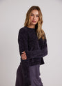 Bella DahlCrew Neck Chenille Sweater - Galaxy SmokeSweaters & Jackets