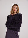 Bella DahlCrew Neck Chenille Sweater - Galaxy SmokeSweaters & Jackets