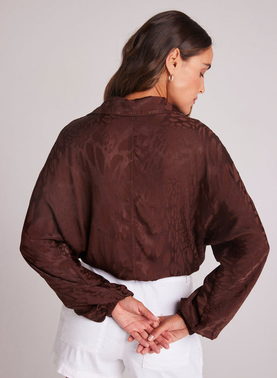 Bella DahlDrawcord Waist Shirt - Café NoirTops