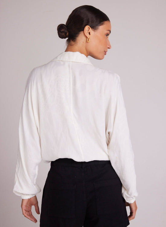 Bella DahlDrawcord Waist Shirt - Off WhiteTops