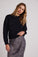 Bella DahlDrop Shoulder Fuzzy Chenille Sweater - BlackSweaters & Jackets