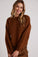 Bella DahlDrop Shoulder Fuzzy Chenille Sweater - Bronzed MapleSweaters & Jackets