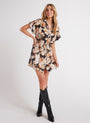 Bella DahlDrop Shoulder Shirt Dress - Harvest Floral PrintDresses