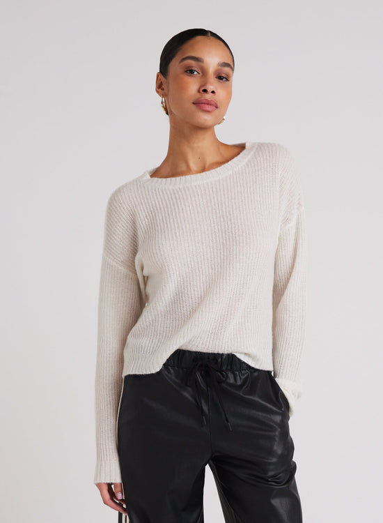 Bella DahlDrop Shoulder Sweater - Winter WhiteSweaters & Jackets