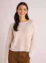 Bella DahlDrop Shoulder Sweater - Winter WhiteSweaters & Jackets