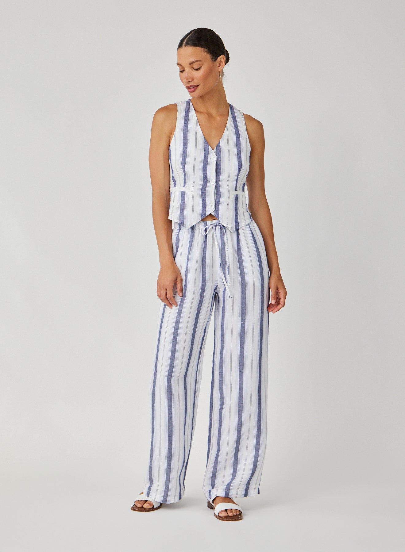 Bella DahlEasy Wide Leg - Coastal Ombre StripeBottoms