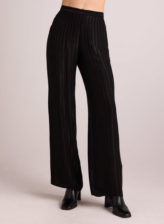 Bella DahlElastic Back Wide Leg Pant - BlackBottoms