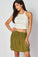 Bella DahlElastic Shirred Skirt - Jungle GreenBottoms