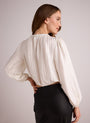 Bella DahlElastic Shirred Top - Winter WhiteTops