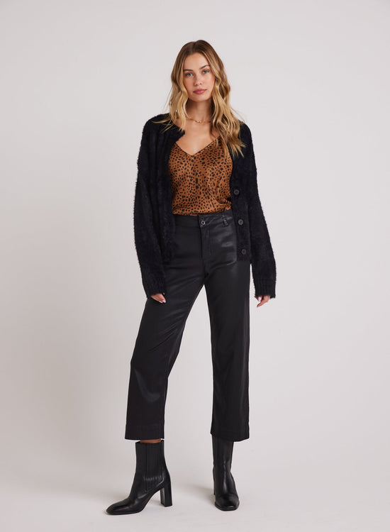 Bella DahlFaux Leather Saige Wide Leg Crop - BlackBottoms