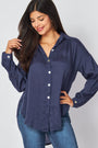 Bella DahlFlowy Beach Shirt - Summer NightTops