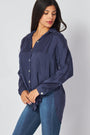 Bella DahlFlowy Beach Shirt - Summer NightTops