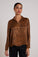 Bella DahlFlowy Hem Button Down - Bronzed MapleTops