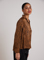 Bella DahlFlowy Hem Button Down - Bronzed MapleTops