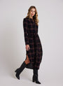 Bella DahlFlowy Hem Maxi Dress - Autumn Sunset PlaidDresses