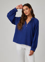 Bella DahlFlowy Pullover Raglan - Navy CoastTops