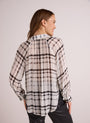 Bella DahlFlowy Raglan Sleeve Shirt - Brushed Plaid PrintTops