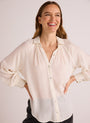 Bella DahlFlowy Raglan Sleeve Shirt - Ivory PearlTops