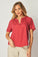 Bella DahlFlowy Short Sleeve Pullover - Riviera RedTops