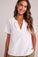 Bella DahlFlowy Short Sleeve Pullover - WhiteTops