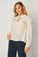 Bella DahlFlowy Tie Neck Pullover - Ivory PearlTops