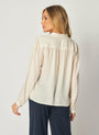 Bella DahlFlowy Tie Neck Pullover - Ivory PearlTops