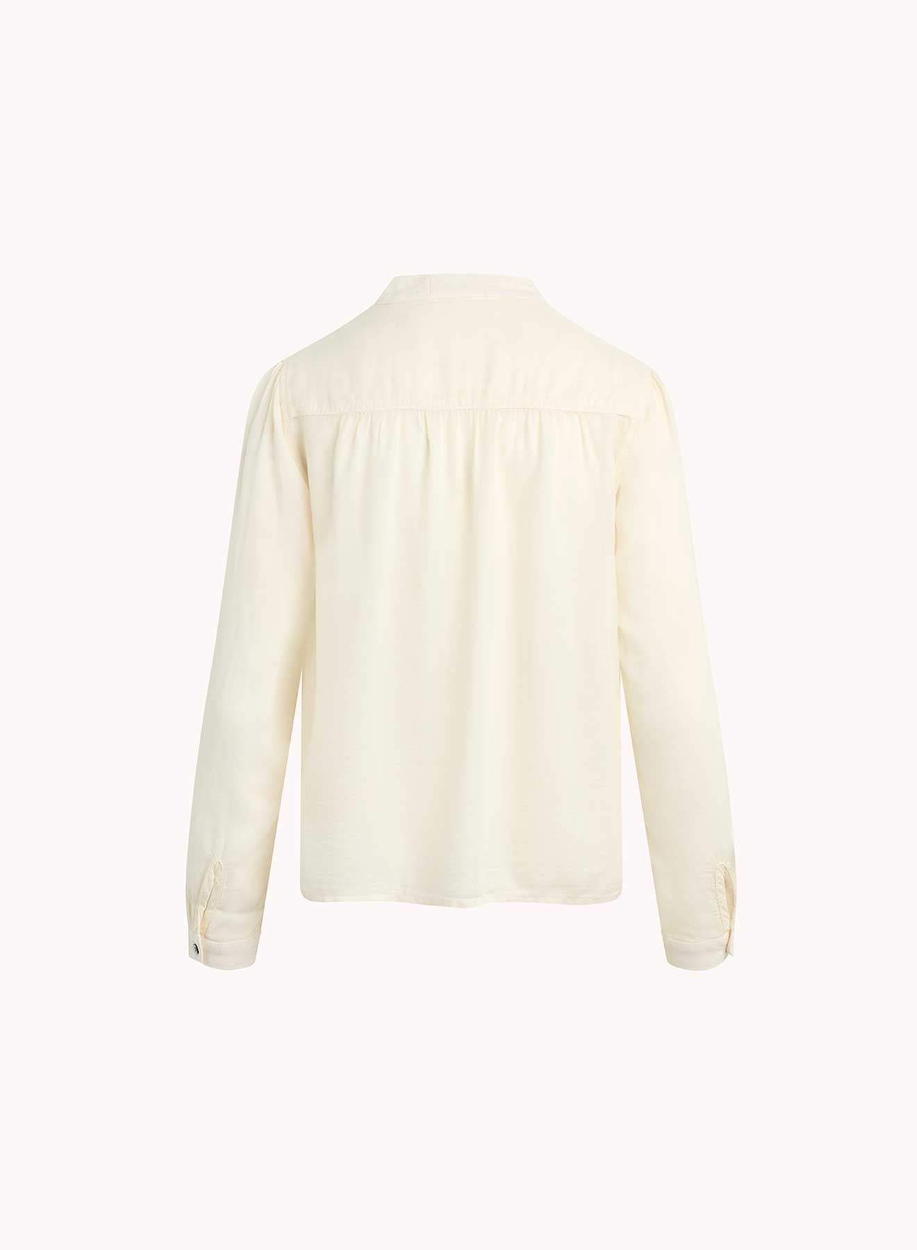 Bella DahlFlowy Tie Neck Pullover - Ivory PearlTops