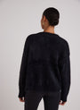 Bella DahlFuzzy Crew Neck Cardigan - BlackSweaters & Jackets