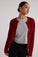 Bella DahlFuzzy Crew Neck Cardigan - Ruby RedSweaters & Jackets