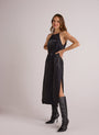 Bella DahlHalter Neck Slip Dress - Black ShimmerDresses