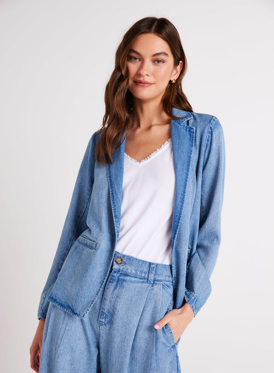 Bella DahlJagger Easy Longline Blazer - Vintage Horizon WashSweaters & Jackets