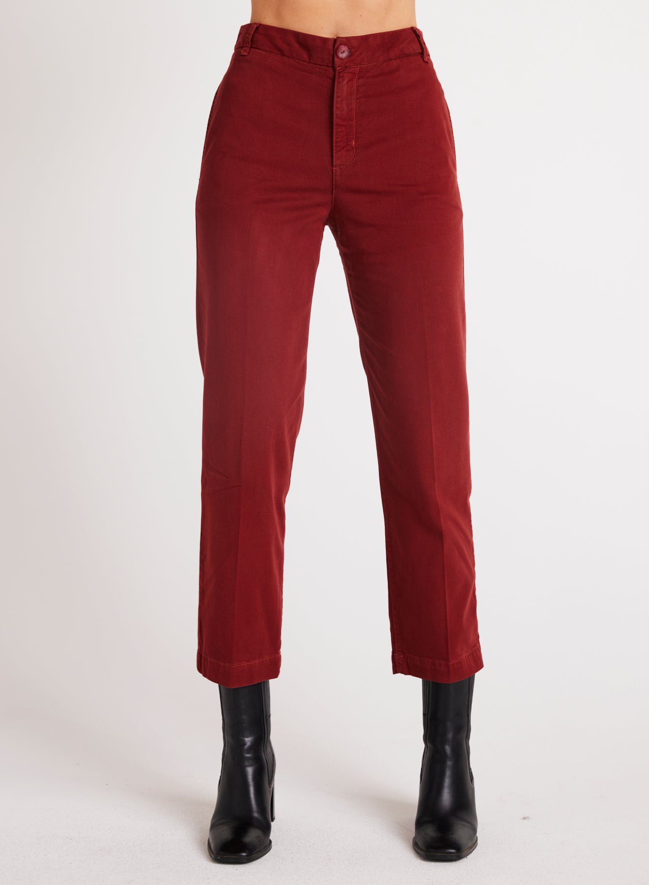 Bella DahlJess Trouser - Red MahoganyBottoms