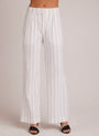 Bella DahlKate Pleated Pant with Elastic Back - Mala Beach StripeBottoms