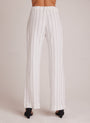 Bella DahlKate Pleated Pant with Elastic Back - Mala Beach StripeBottoms