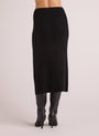 Bella DahlKnit Skirt with Side Slit - BlackBottoms