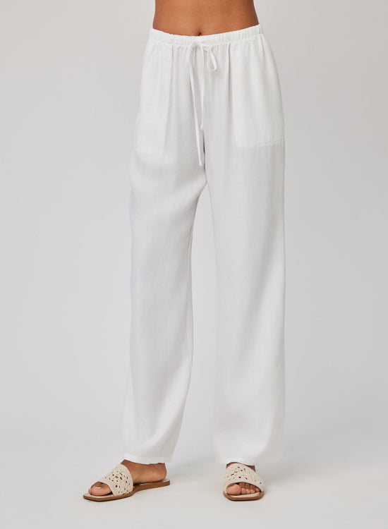 Bella Dahl Kylie Wide Leg with Drawstring -  White View 2