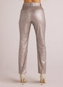 Bella DahlLennon Straight Leg Jean - Silver MetallicBottoms