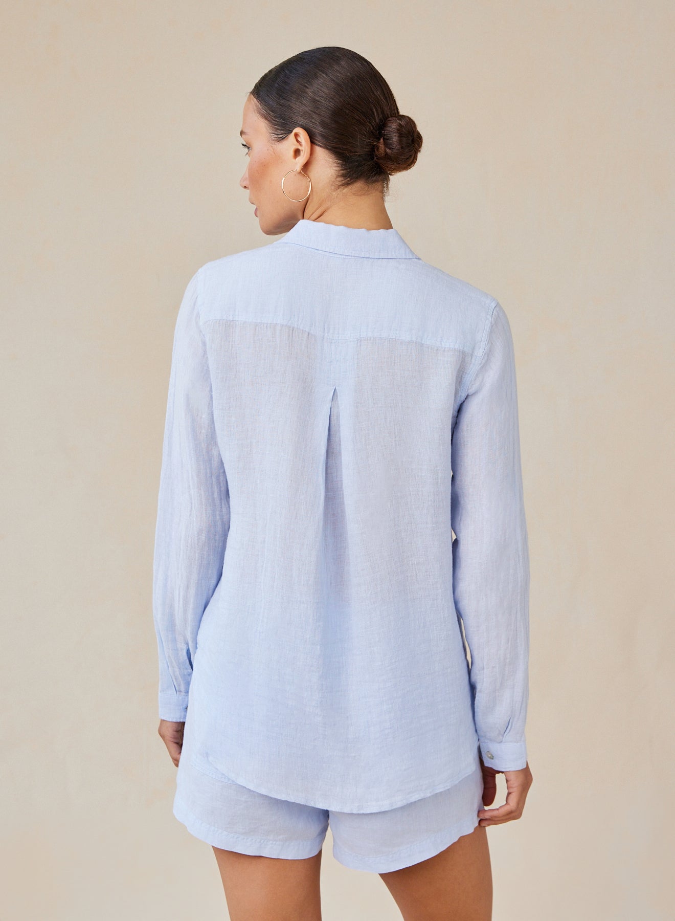 Bella DahlLinen Pocket Button Down - Perennial BlueTops