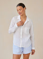 Bella DahlLinen Pocket Button Down - WhiteTops