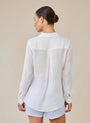 Bella DahlLinen Pocket Button Down - WhiteTops