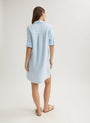 Bella DahlLong Sleeve A - Line Shirt Dress - Clear WaterDresses